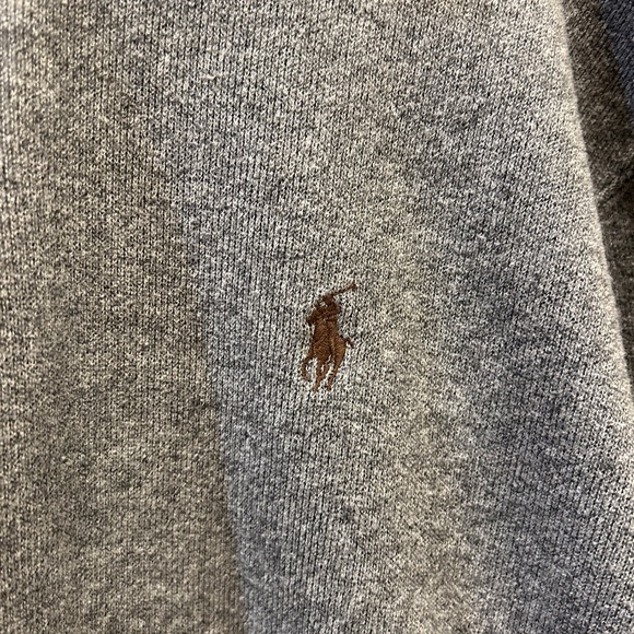 Ralph Lauren Polo Quarter Zip Sweater Gray Men’s XL - Picture 2 of 6